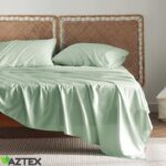 Prémiová posteľná súprava zo 100% bambusu | Svetlo zelená – Obrázok 2