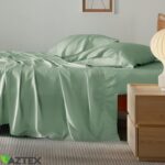 Heleroheline Bambus voodipesukomplekt