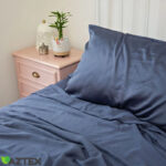 Bambusest voodipesu Tumesinine