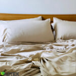 Premium patalynės komplektas 100% bambukas | Khaki - Image 2