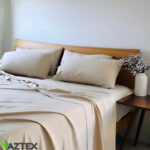 Bambusest voodipesukomplekt Khaki