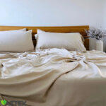 Premium patalynės komplektas 100% bambukas | Khaki - Image 4