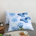 Voodipesukomplekt | Blue butterflies