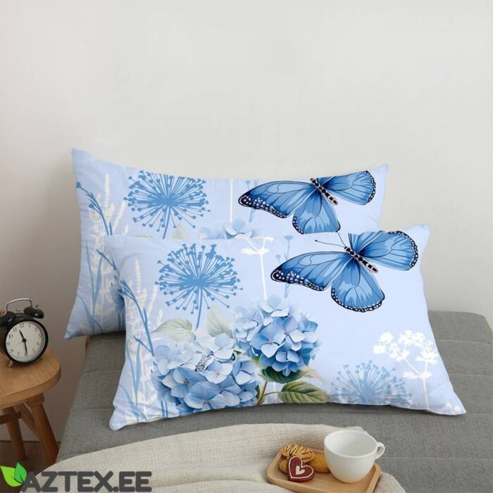 Voodipesukomplekt | Blue butterflies