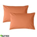 voodipesukomplekt bambusest Oranž