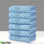 Puuvillaste rätikute komplekt 6 tk Helesinine