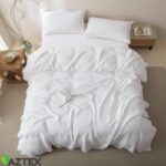 Lněné ložní povlečení | Bílá - Obrázek 2