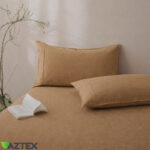 Linane voodipesukomplekt Helepruun värv