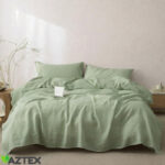 Linane voodipesukomplekt Salveiroheline