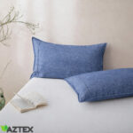 Örngott linne | Blåmelerad - Bild 2