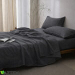 Federa di lino | Grigio scuro - immagine 3